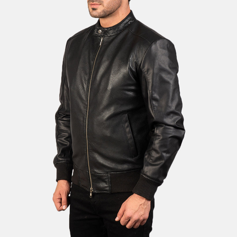 Avan Δερμάτινο Μπουφάν Bomber Ανδρικό