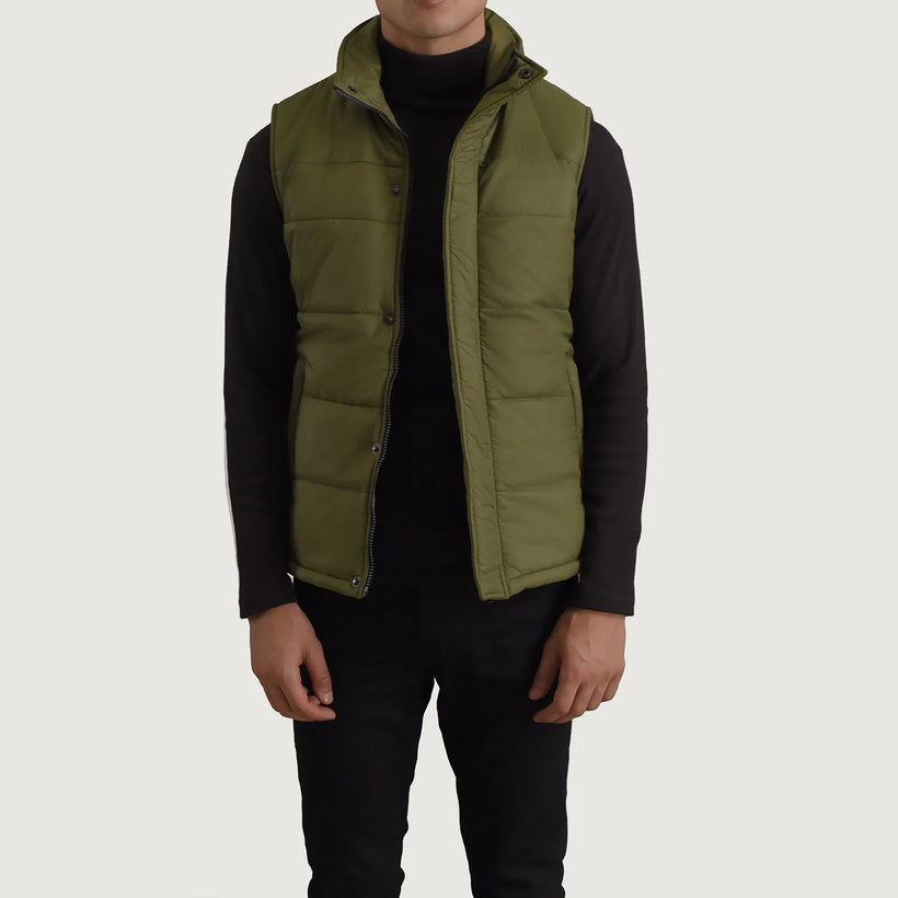 Bryan Green Puffer Vest Ανδρικό