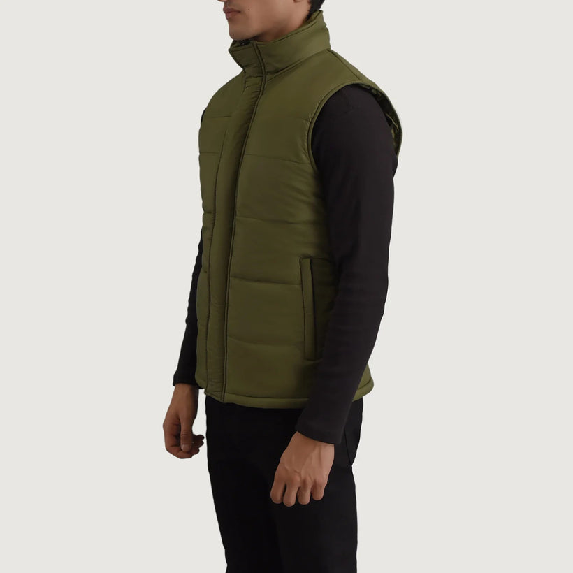 Bryan Green Puffer Vest Ανδρικό