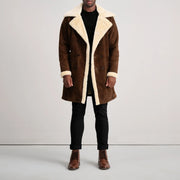
Charles Δερμάτινο Παλτό Καφέ Shearling Δερμάτινο Παλτό Ανδρικό – alternate product view 3