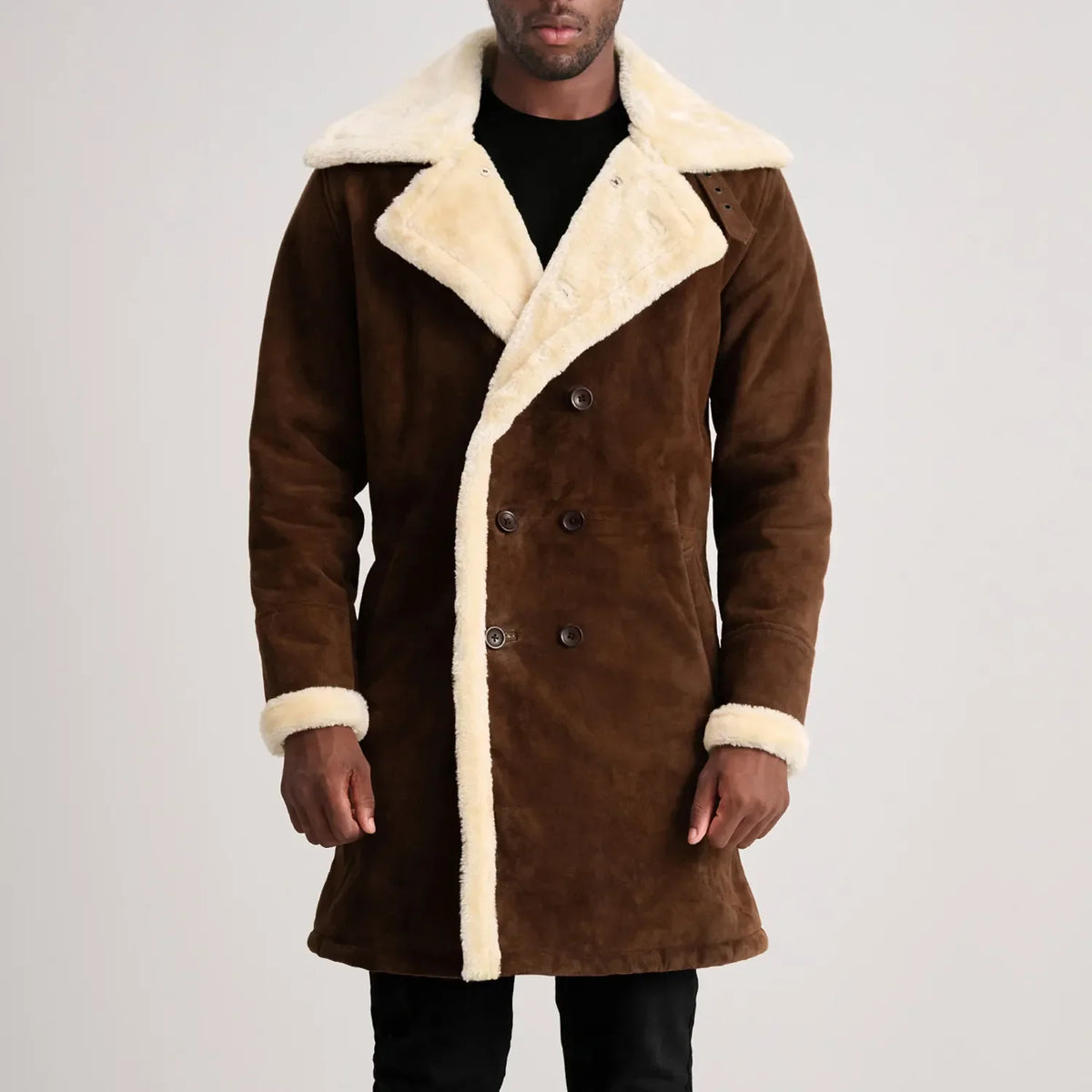 
Charles Δερμάτινο Παλτό Καφέ Shearling Δερμάτινο Παλτό Ανδρικό – alternate product view 4
