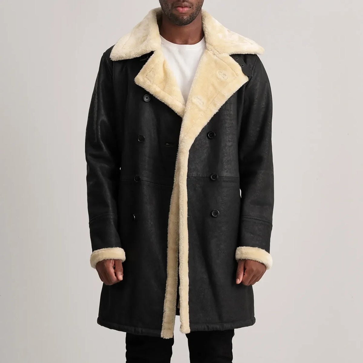 
Charles Δερμάτινο Παλτό Καφέ Shearling Δερμάτινο Παλτό Ανδρικό – alternate product view 1