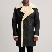 
Charles Δερμάτινο Παλτό Καφέ Shearling Δερμάτινο Παλτό Ανδρικό – alternate product view 4