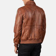Coffmen Leather Bomber Jacket – alternate product view 5
