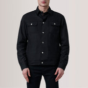 Authentic Waxed Cotton Canvas Grain Texture &amp; Heavy-Duty Seam Stitching Detail