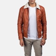 
Dan Frost Ταμπά Μπουφάν Shearling Ανδρικό in Brown Sheepskin Leather - Μπροστινή όψη & εφαρμοστή σιλουέτα | Αγορά online