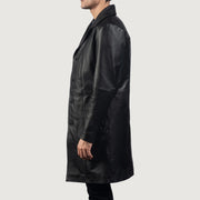 Authentic Cowhide Leather Grain Texture &amp; Heavy-Duty Seam Stitching Detail