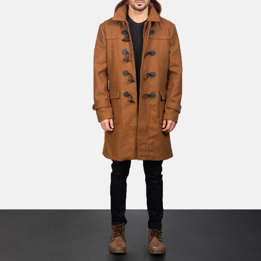 
Drake Khaki Wool Duffle Coat in Khaki Synthetic Wool - Μπροστινή όψη & εφαρμοστή σιλουέτα | Αγορά online