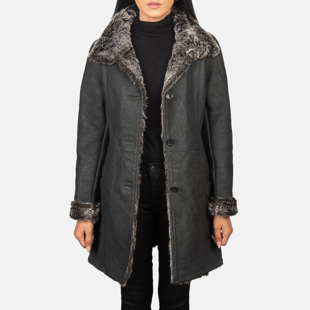 
Erica Shearling Δερμάτινο Παλτό Γυναικείο – alternate product view 1