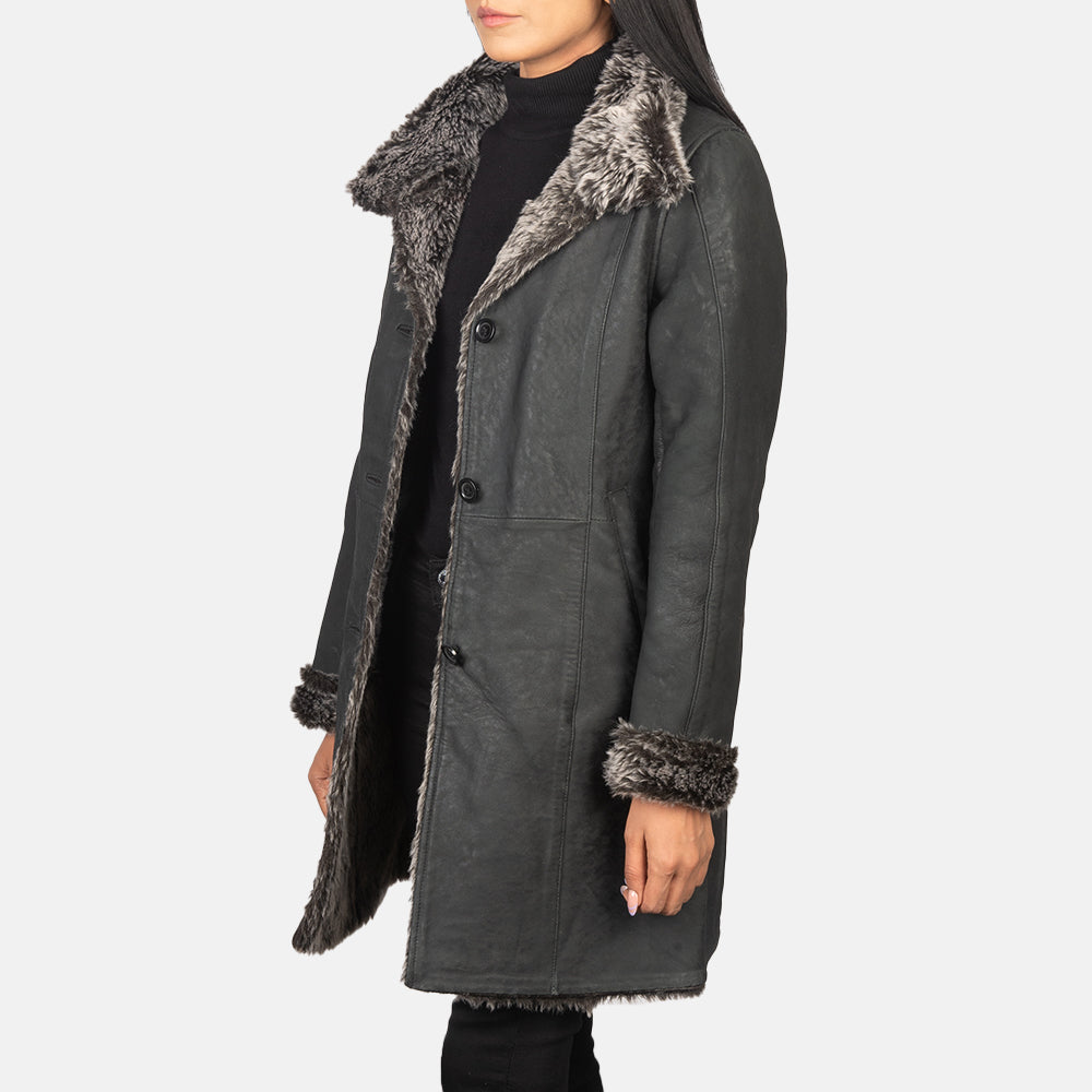 
Erica Shearling Δερμάτινο Παλτό Γυναικείο – alternate product view 2