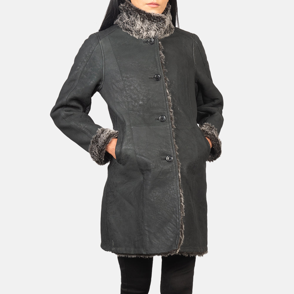 
Erica Shearling Δερμάτινο Παλτό Γυναικείο – alternate product view 6