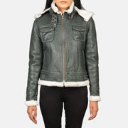 Fiona Hooded Shearling Jacket – alternate product view 1