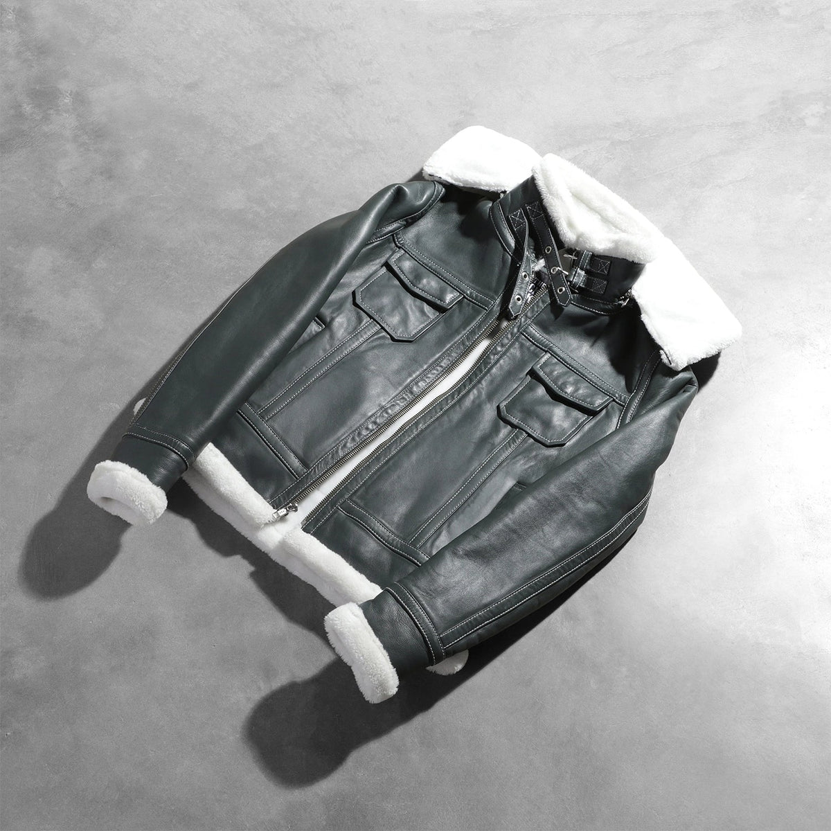 Fiona Hooded Shearling Jacket – alternate product view 7