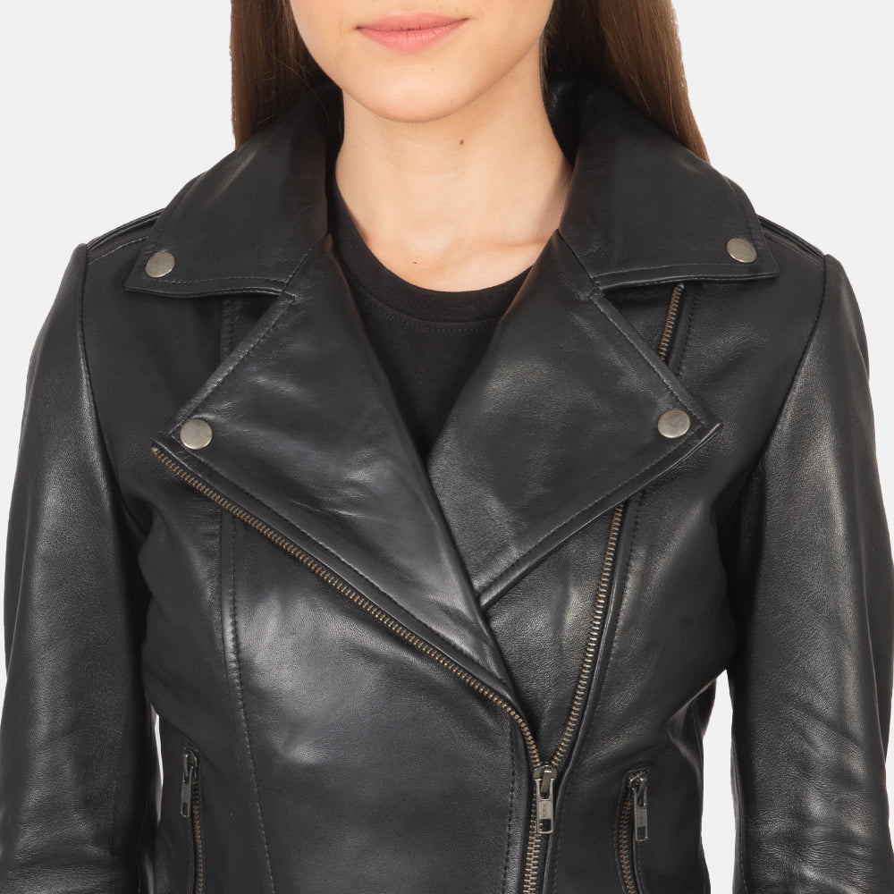 Flashback Leather Biker Jacket – alternate product view 4