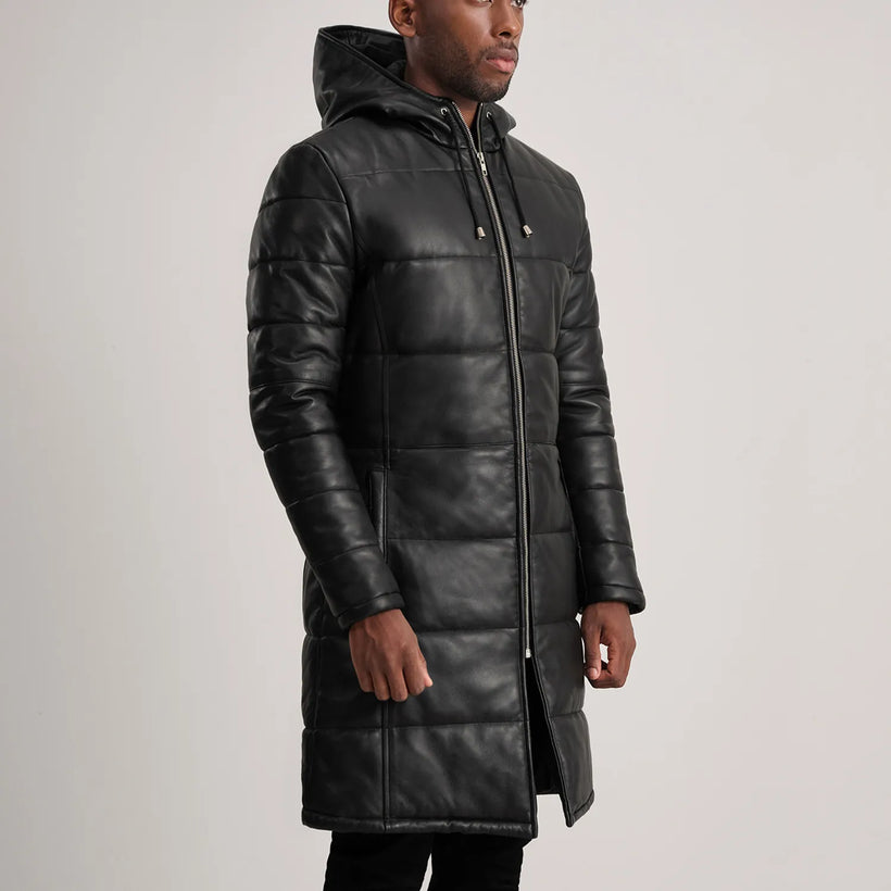 Floyd Δερμάτινο Παλτό Ταμπά Puffer Δερμάτινο Μπουφάν Ανδρικό
