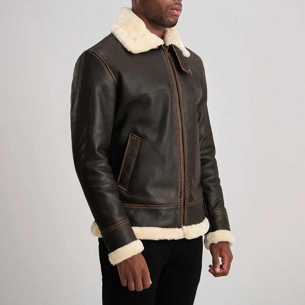 Francis B-3 Black Bomber Jacket – alternate product view 2