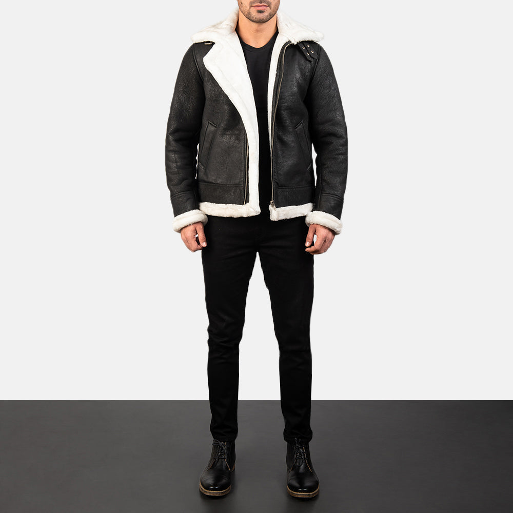 Francis B-3 Black Bomber Jacket – alternate product view 3