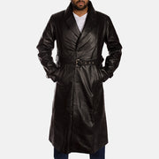 
Hooligan Μαύρο Δερμάτινη Καμπαρντίνα Ανδρικό in Black Cowhide Leather - Μπροστινή όψη & εφαρμοστή σιλουέτα | Αγορά online