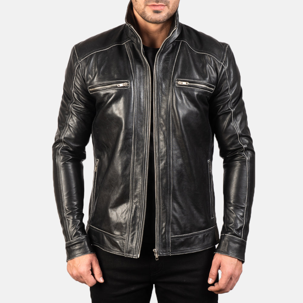 
Hudson Δερμάτινο Μπουφάν Biker Ανδρικό - Μπροστινή όψη & εφαρμοστή σιλουέτα | Αγορά online