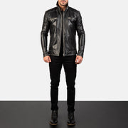 
Hudson Δερμάτινο Μπουφάν Biker Ανδρικό - Πλαϊνή όψη που αναδεικνύει το κόψιμο των μανικιών