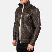 
Hudson Δερμάτινο Μπουφάν Biker Ανδρικό - Natural Daylight Drape