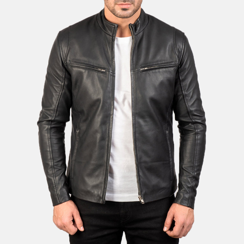 Ionic Δερμάτινο Μπουφάν Biker Ανδρικό