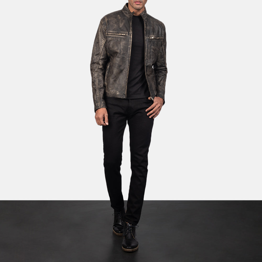 
Ionic Δερμάτινο Μπουφάν Biker Ανδρικό – alternate product view 4