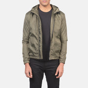 
Jimmy Χακί Hooded Windbreaker Δερμάτινο Μπουφάν Ανδρικό in Green Nylon - Μπροστινή όψη & εφαρμοστή σιλουέτα | Αγορά online