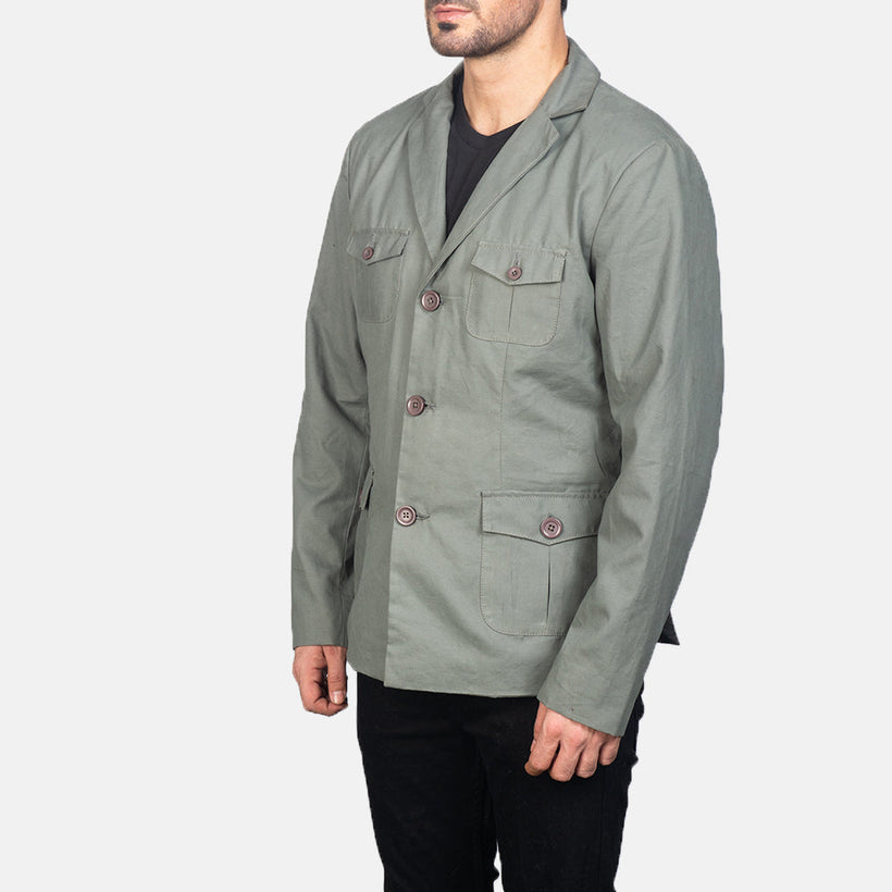 Kajetan Grey Safari Δερμάτινο Μπουφάν Ανδρικό