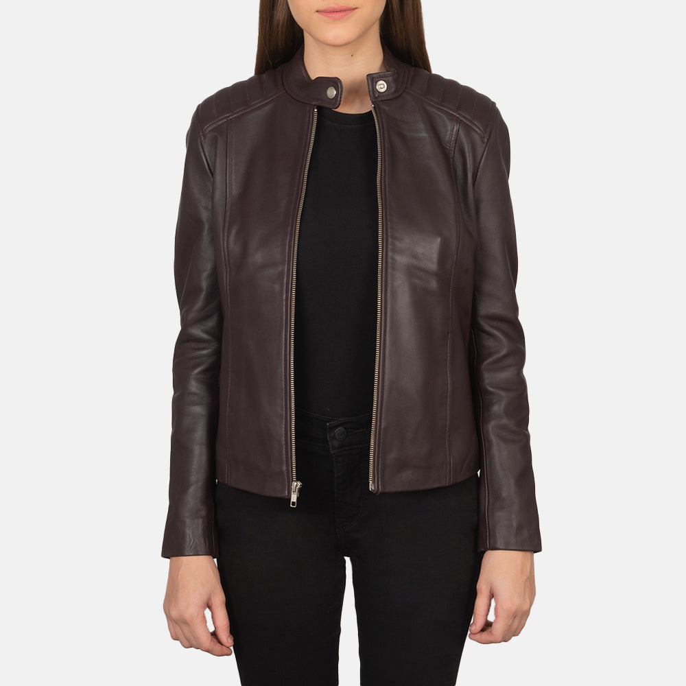 
Χειροποίητο φινίρισμα στριφώματος Kelsee Navy Blue Suede Biker Jacket