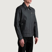 Lavendard Leather Biker Jacket – alternate product view 2