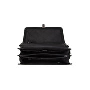 
Solid Antique Brass Hardware & Heavy-Duty Dual Zipper Detail on Glenwood Γνήσιο δέρμα full grain Briefcase Ανδρικό
