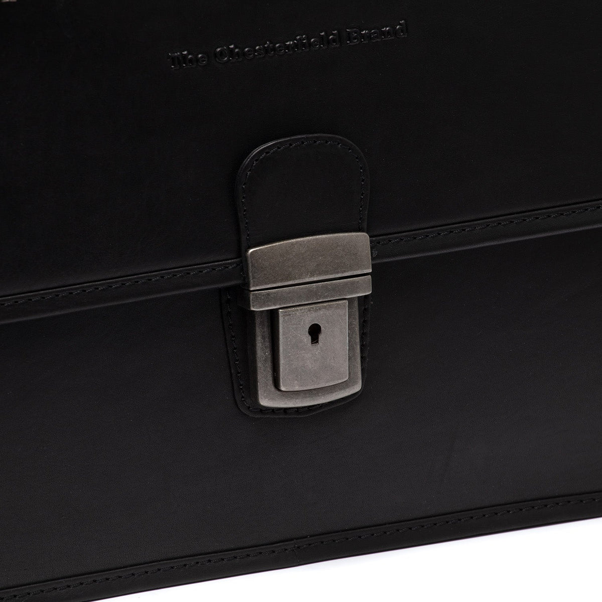 
Classic 100% Full-Grain leather Briefcase - Πίσω όψη με ενισχυμένους δερμάτινους ιμάντες