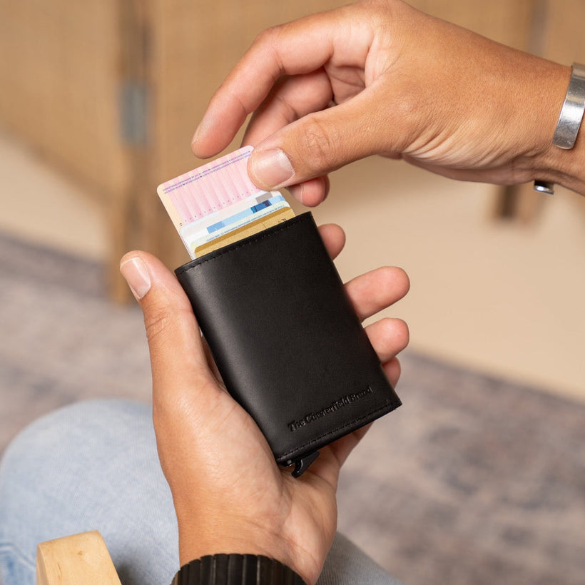 Lancaster Full-Grain Leather Card Holder Γυναικείο