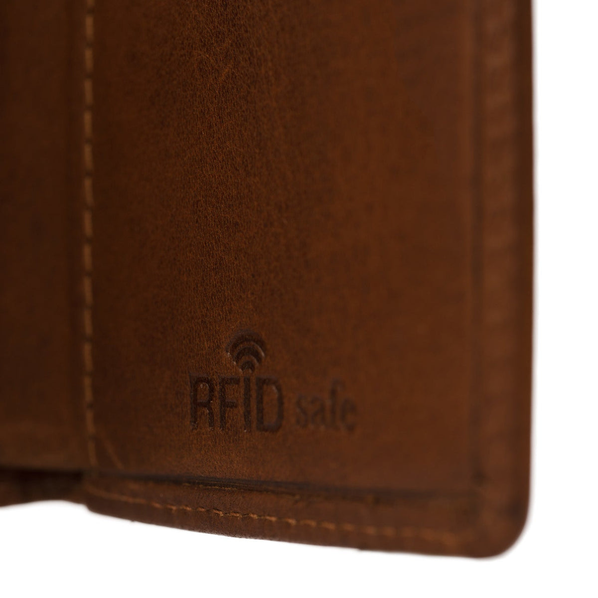 Cognac Leather Card Holder Lancaster, detail view 5