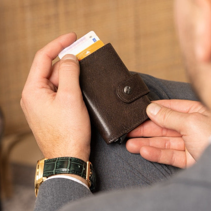 Varrano Full-Grain Leather Card Holder Γυναικείο