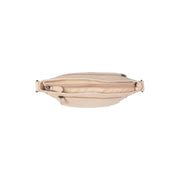 Solid Antique Brass Hardware &amp; Heavy-Duty Dual Zipper Detail on Aston Full-Grain Leather Crossbody Bag