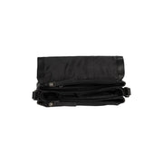 Solid Antique Brass Hardware &amp; Heavy-Duty Dual Zipper Detail on Laverton Full-Grain Leather Crossbody Bag