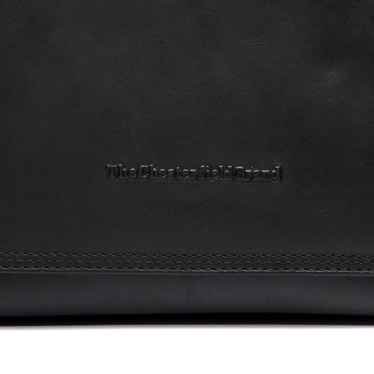 Classic 100% Full-Grain leather Bag - Rear Perspective Showing Reinforced Leather Straps &amp; Stitching