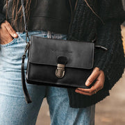 
Classic 100% Full-Grain leather Bag - Πίσω όψη με ενισχυμένους δερμάτινους ιμάντες