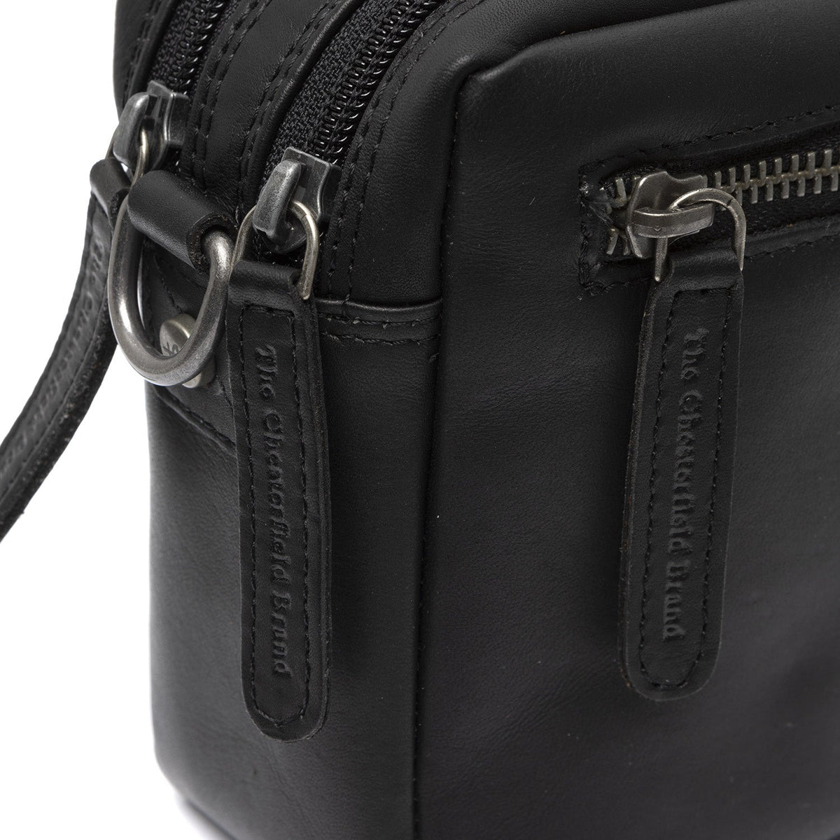 Samui Full-Grain Leather Crossbody Bag - Structured Side Profile Showing Gusset Depth &amp; Expansion Capacity