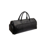 Tailored Rib Cuffs &amp; Hem Craftsmanship Construction Detail on Leather Garment Bag Finlay
