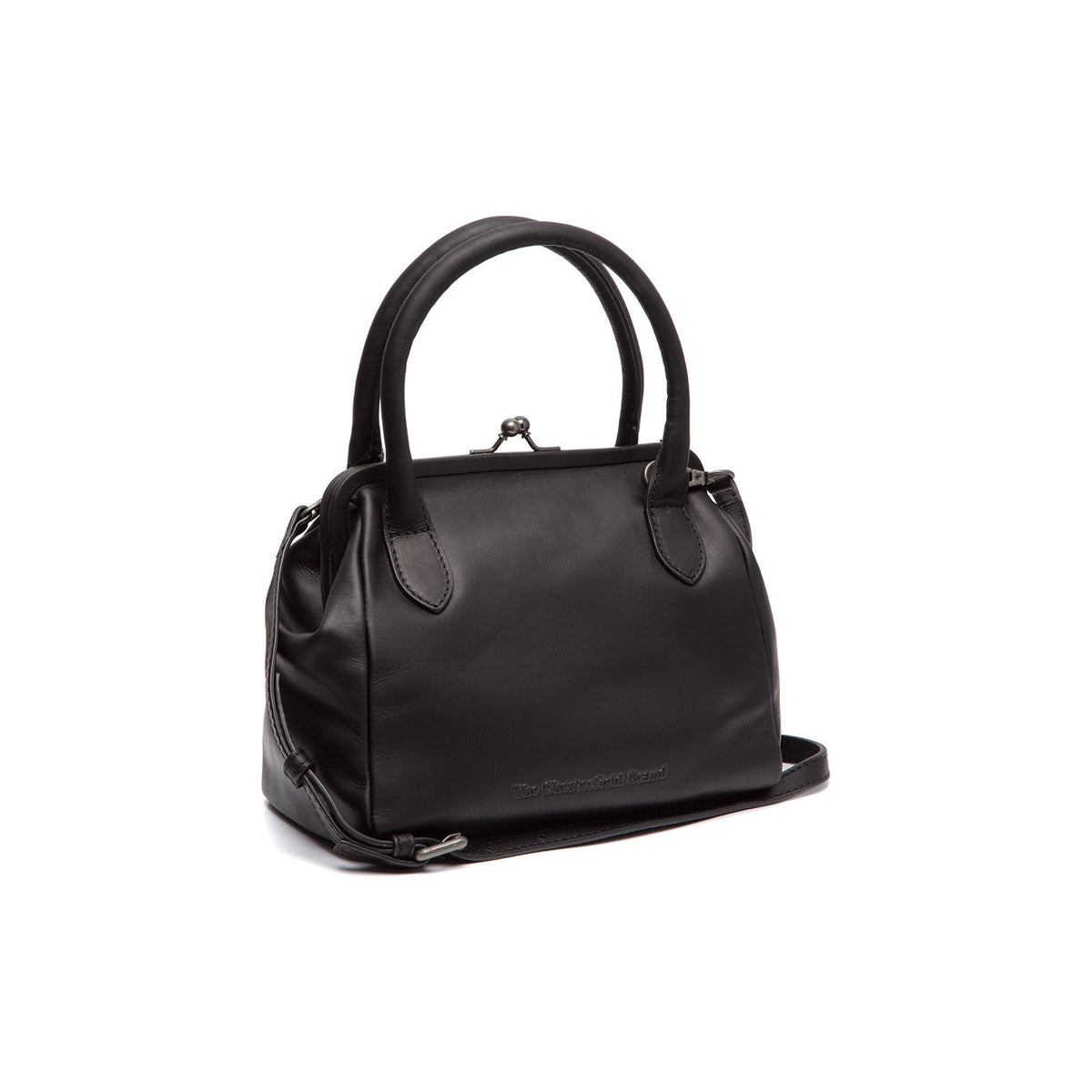 Chili Full-Grain Leather Handbag in Classic 100% Full-Grain Leather - Front Profile View &amp; Tailored Silhouette | Buy Online