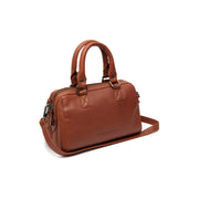 Tailored Rib Cuffs &amp; Hem Craftsmanship Construction Detail on Dalford Full-Grain Leather Handbag