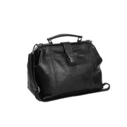 Shaun Full-Grain Leather Handbag in Classic 100% Full-Grain Leather - Front Profile View &amp; Tailored Silhouette | Buy Online