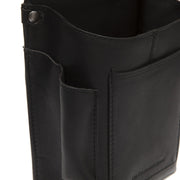 
Solid Antique Brass Hardware & Heavy-Duty Dual Zipper Detail on Taiwan Γνήσιο δέρμα full grain Waiter Δερμάτινο πορτοφόλι Holster