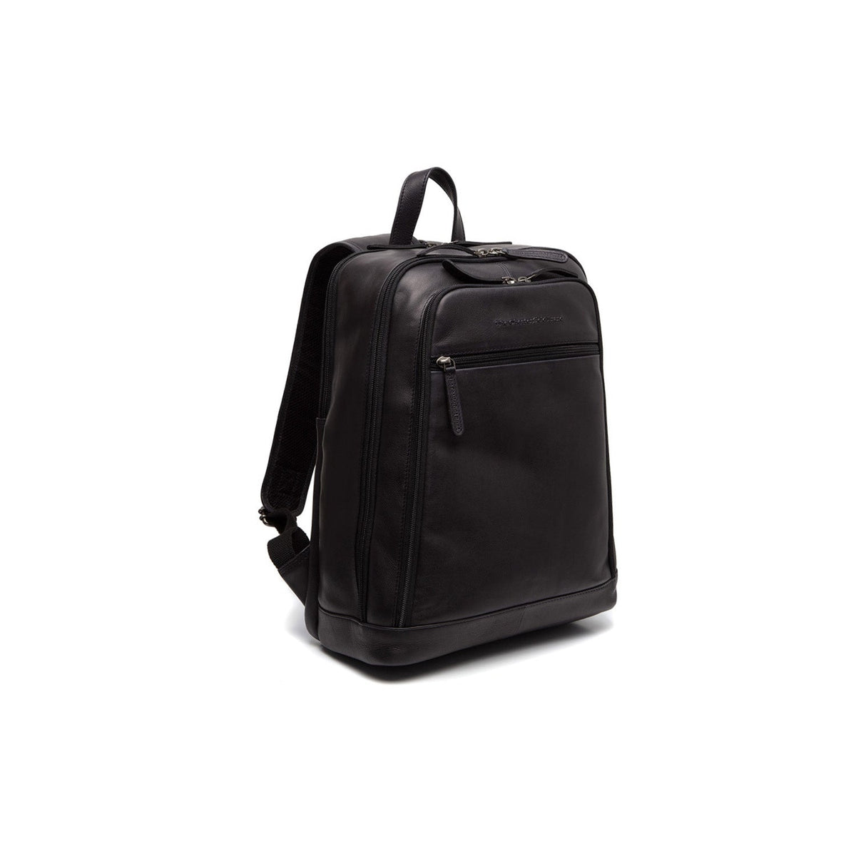 Detroit Full-Grain Leather Laptop Backpack σε κλασικό 100% γνήσιο δέρμα full grain - Full Exterior Μπροστινή όψη & εφαρμοστή σιλουέτα | Αγορά online