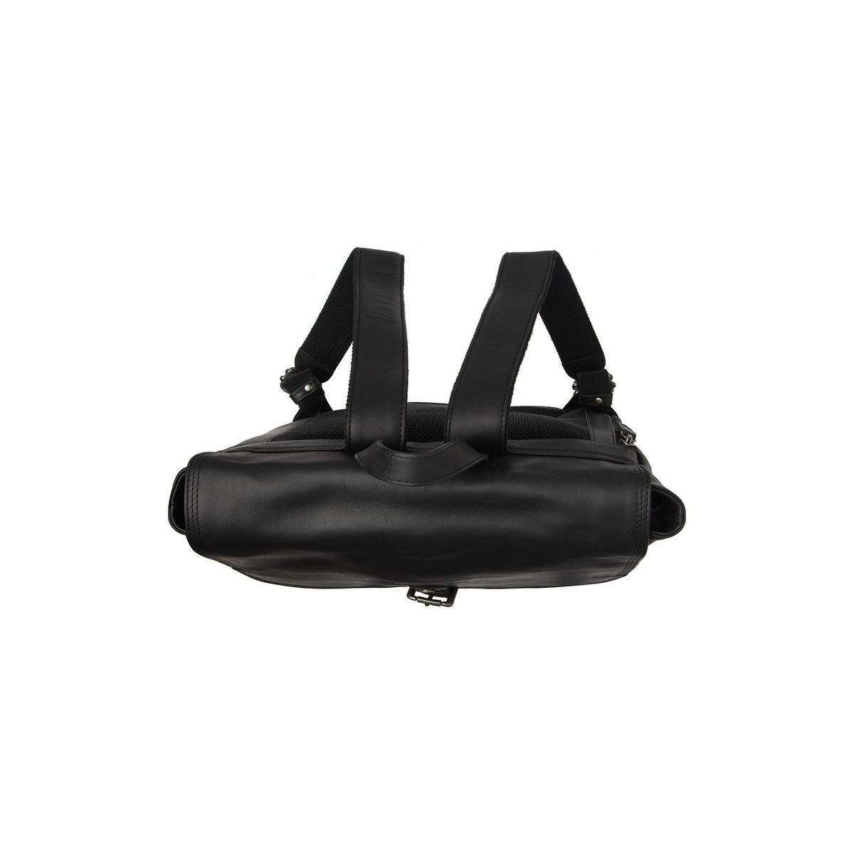 Classic 100% Full-Grain leather Backpack - Πίσω όψη με ενισχυμένους δερμάτινους ιμάντες