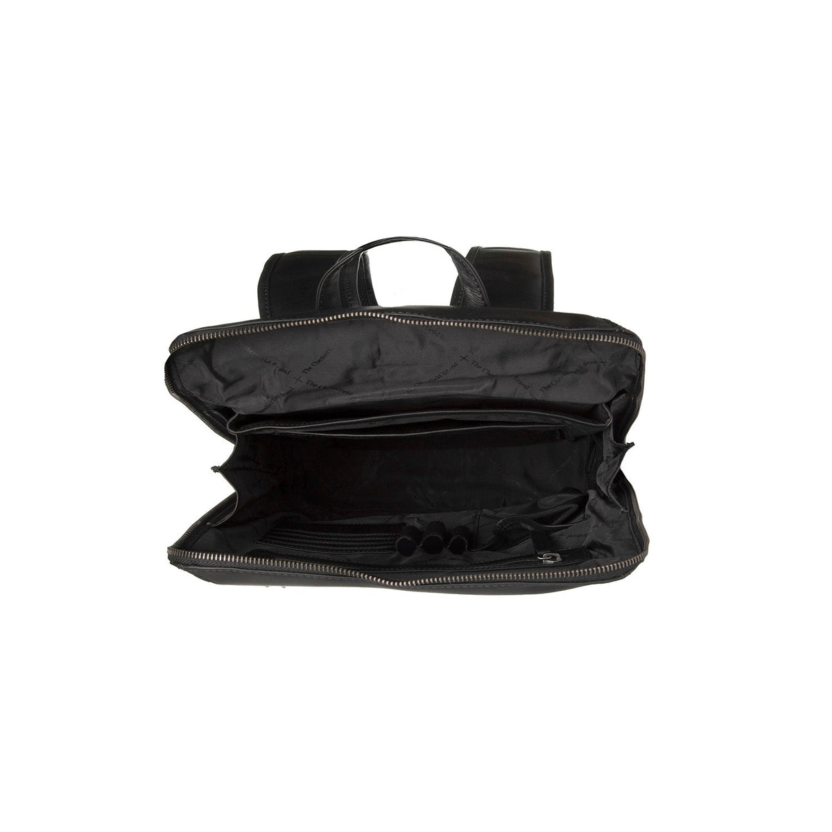 
Solid Antique Brass Hardware & Heavy-Duty Dual Zipper Detail on Filmore Δερμάτινο σακίδιο για laptop