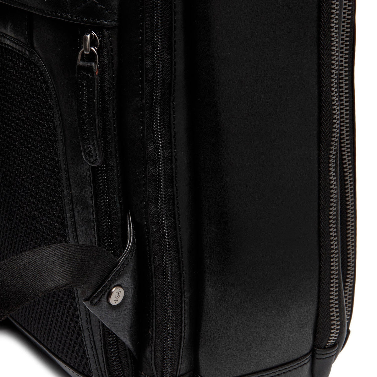 Reinforced Leather Base with Protective Metal Studs Detail